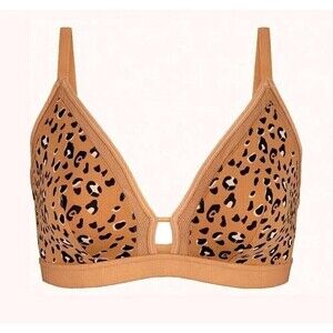 All. You. Lively The Busty Wirerless Bralette Bra Brown 3 Print Latte Leopard